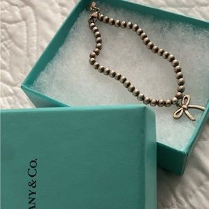 Tiffany and co sterling silver bow bracelet